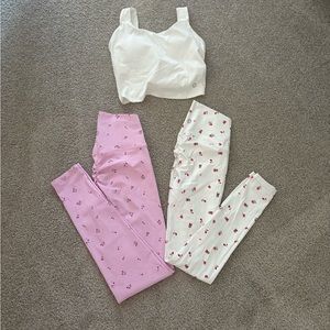 Astoria Activewear scrunch butt leggings and sports bra